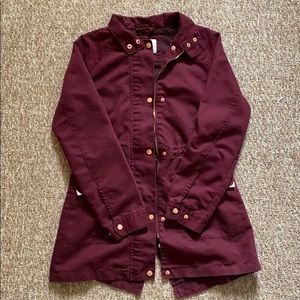 Maroon longline utility jacket ❤️
